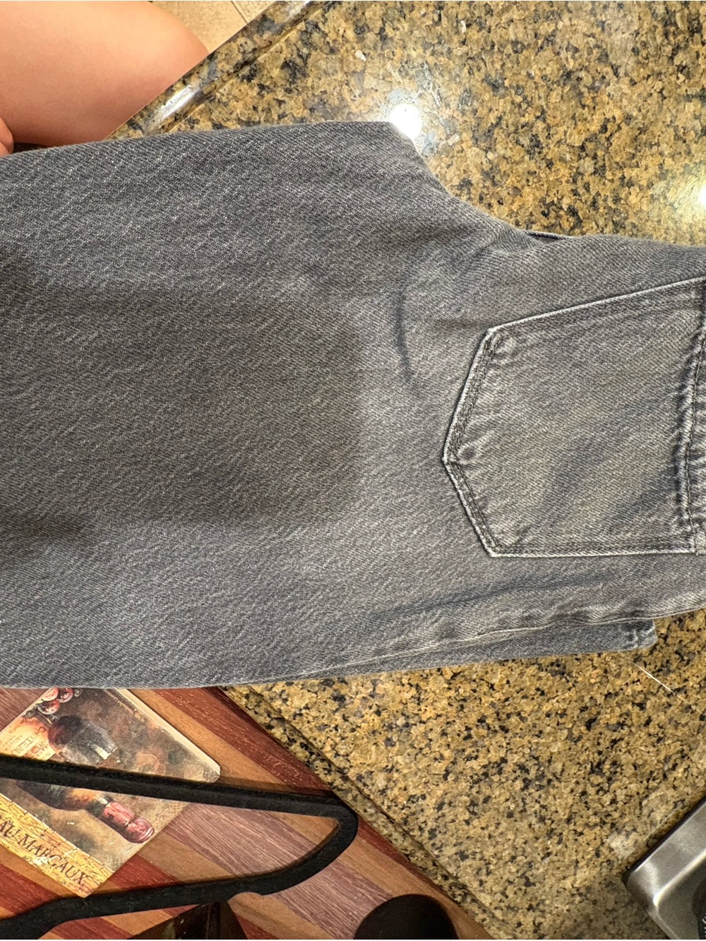 Girl’s Gray Denim Jeans - Classic Straight Fit